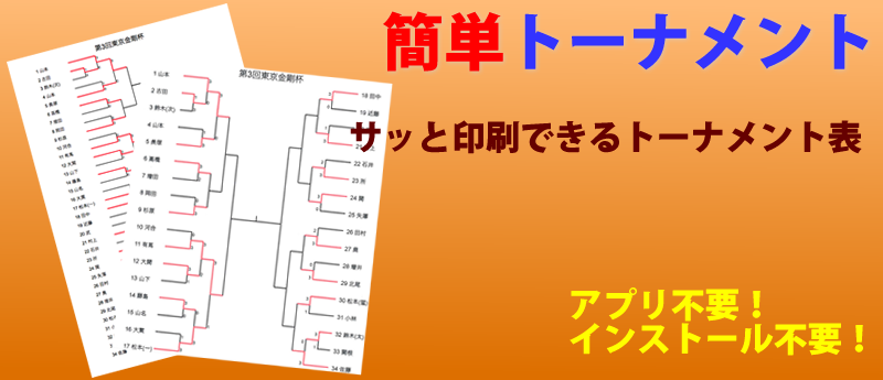 トーナメント表作成